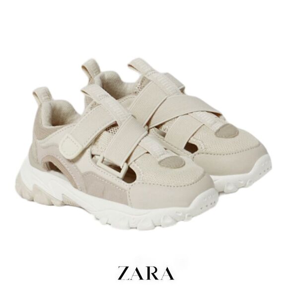 Zara Other - ZARA Kids | Off White | OPEN TECHNICAL SNEAKERS